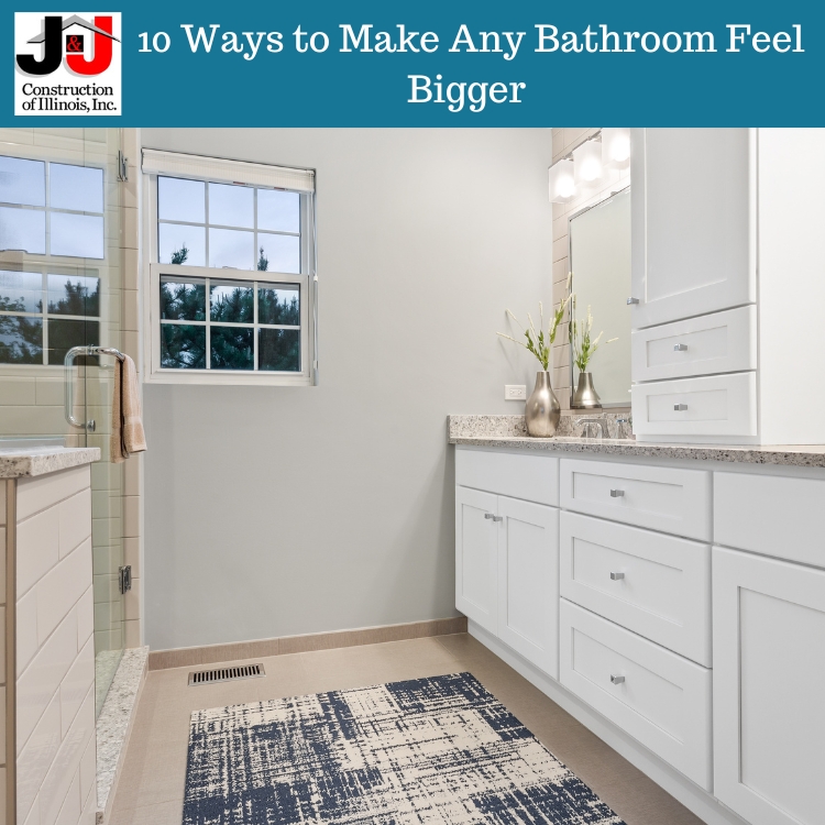 10 Ways to Make Any Bathroom Feel Bigger by J&J Construction