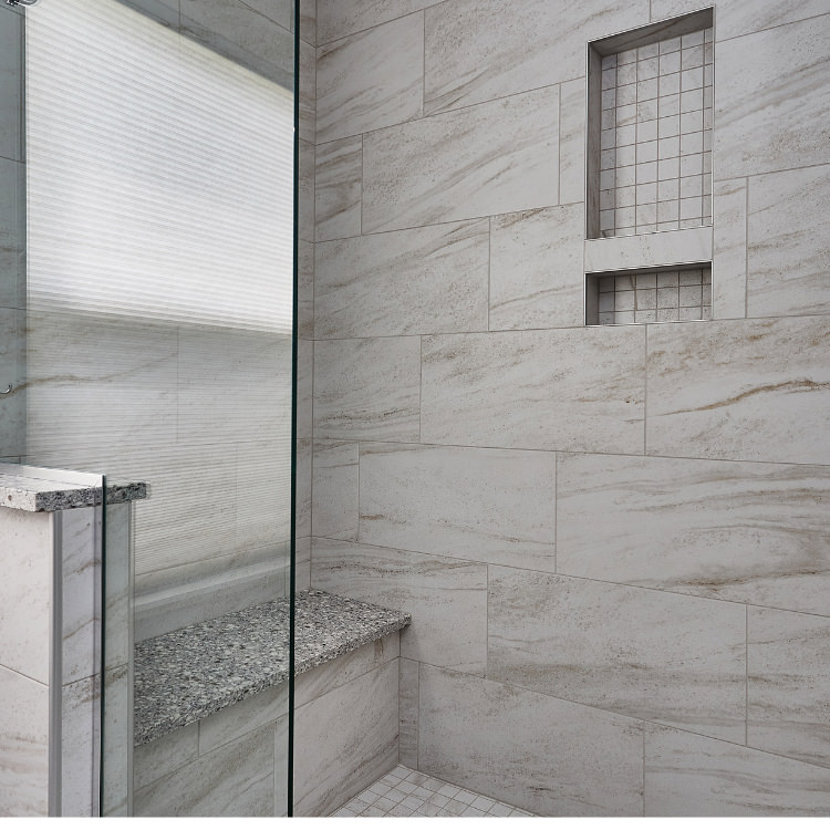 Cool Changes in these Aurora Bathrooms by J&J Construction