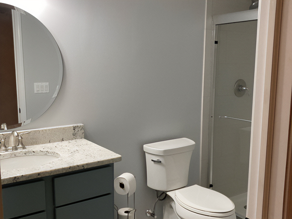 Full Basement Bathroom Addition by J&J Construction