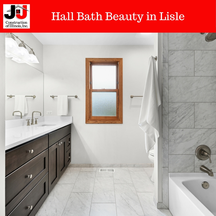 Hall Bath Beauty in Lisle by J&J Construction