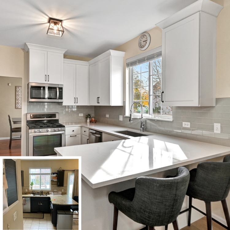 Kitchen Makeover Same Footprint, New Look by J&J Construction