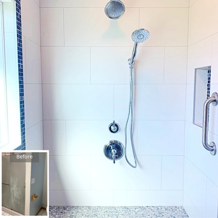 Master Bathroom Remodel Reveal by J&J Construction